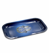 Hamsa Blue Metal Rollin' Tray