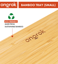 Ongrok Sustainable Small Bamboo Wood Tray