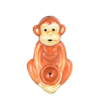 Wacky Bowlz Monkey Ceramic Hand Pipe | 4"