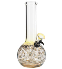 LA Pipes Raked Tiger Stripe Accented Beaker Bong 8"