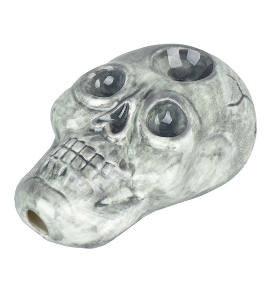 Wacky Bowlz Skull Ceramic Hand Pipe | 3.5"