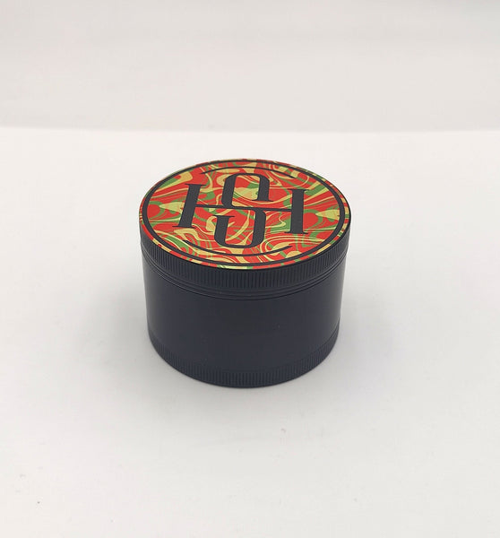 High Society - 4 PC 50mm Ceramic Teflon Coated Grinder - Rasta