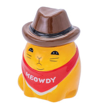 Fujima Meowdy Cat Cowboy Ceramic Stash Jar - 4.5"