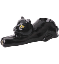 Wacky Bowlz Black Cat Ceramic Pipe - 4"