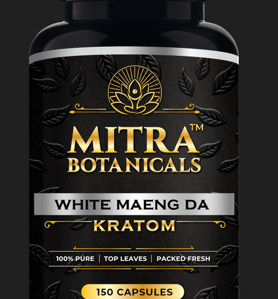 Mitra Botanicals White Maeng Da – Kratom (150 Capsules)