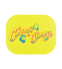 Cheech & Chong's x Pulsar Mini Metal Rolling Tray w/ Lid - Yellow Logo / 7"x5.5"