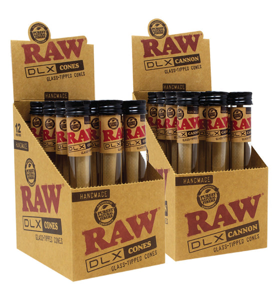 RAW DLX Glass Tipped Cones - 12PC