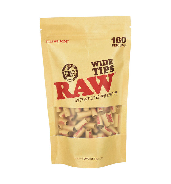 RAW Pre-Rolled Wide Tips 180pc