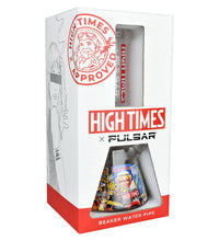 High Times x Pulsar Beaker Water Pipe - Magazine Covers / 10.5" / 14mm F