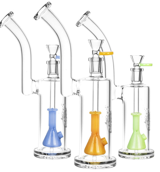 Pulsar Beaker Perc Water Pipe - 10.25"/14mm F/Colors Vary