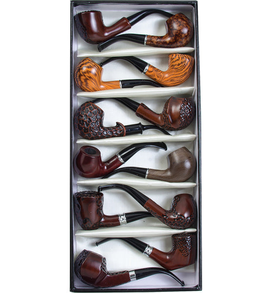 Fujima Faux Wood Pipes - 6" / Assorted - 12PC BOX