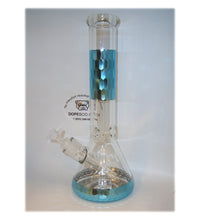 14 Inch Diamond Cut Designer Beaker Bong - Thick Glass 7mm