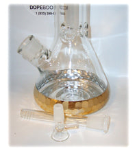 14 Inch Diamond Cut Designer Beaker Bong - Thick Glass 7mm