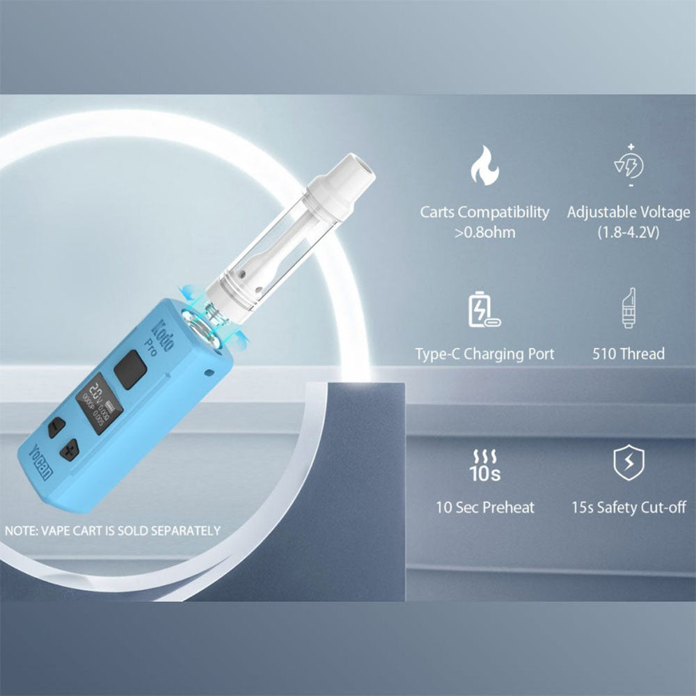 Yocan Kodo Pro 510 Box Mod | 400mAh | Assorted Colors | 20pc Display