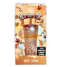 Dabtized Bottoms Up Shot Glass 2 In 1 Honey Straw - 4" / 10mm F / Asst Designs