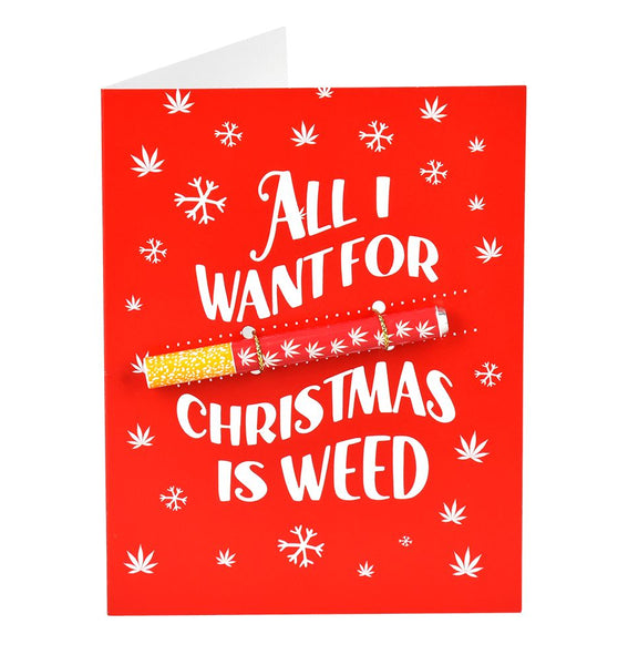 KushKards One Hitter Holiday Greeting Card