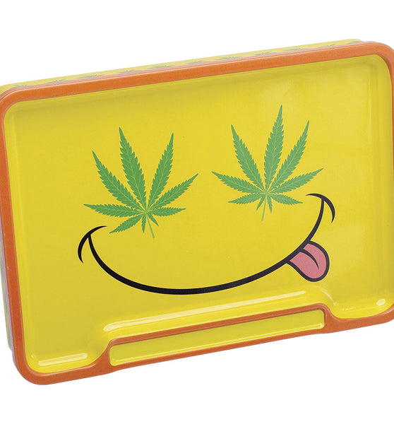 Fujima Leaf Rolling Tray Stash Box | 8"x5.75" | Asst | 6pc Display