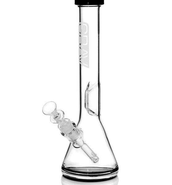 GRAV® Medium, Black Accent Beaker Base Water Pipe