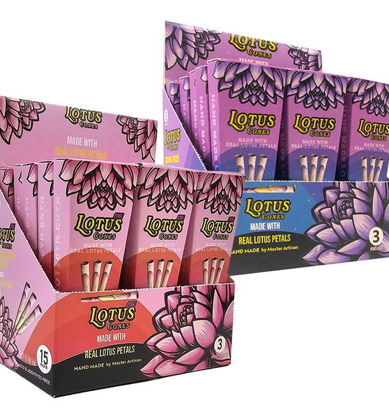 Lotus Cones Lotus Petal Cones | King Size | 3pc | 15pk