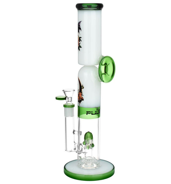 Pulsar Double Stacked Halloween Glass Water Pipe - 12.75" / 14mm F