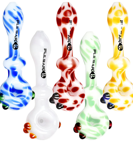 Pulsar Creme Color Swirl Hand Pipe - 5" / Colors Vary