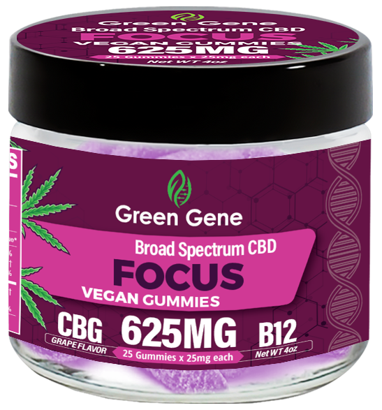 Green Genie Organic CBD Infused Mood Based Vegan Gummies - 625MG to 2500MG