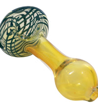 LA Pipes Spiral-Head Color Changing Glass Spoon Pipe