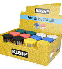 Kush RX Glass Concentrate Jar w/ Silicone Lid - 50ml/ 24ct