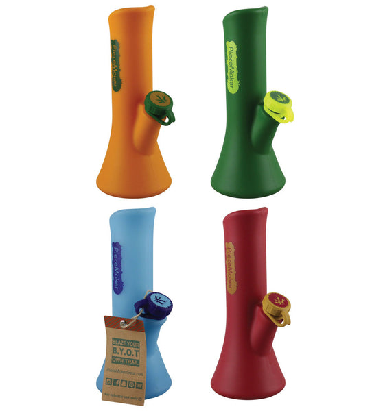 Piecemaker KaliGo Silicone Waterpipe - 8.5" / Colors Vary