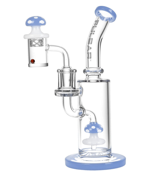 Pulsar Shroom Rig Set w/ Carb Cap - 8.5"/14mm F/Colors Vary