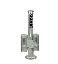 Daze Glass - 14" Rocket Ship Dual Showerhead Perc Glass Water Pipe