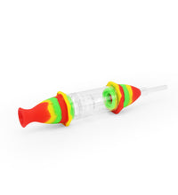 Ritual - 7'' Silicone Deluxe Nectar Collector - Rasta