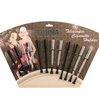 Fujima Metal Telescopic Cigarette Holders - 12pc Display