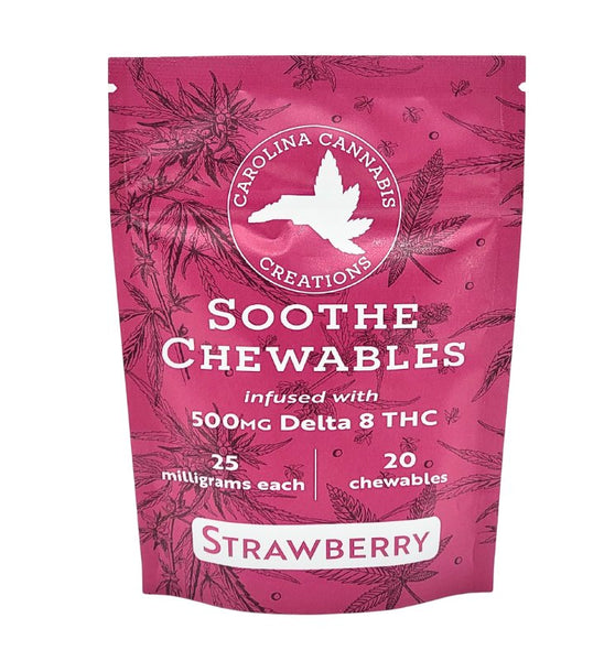 Soothe Chewables | Delta 8 | Strawberry 20ct bag