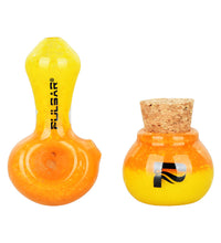 Pulsar Puff & Stash Glass Spoon Pipe & Jar | 2.5"