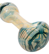 LA Pipes Twisty Cane Spoon Glass Pipe (Various Colors)