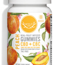 WYLD Real Fruit CBD + CBC Gummies Peach (60MG -1200MG)