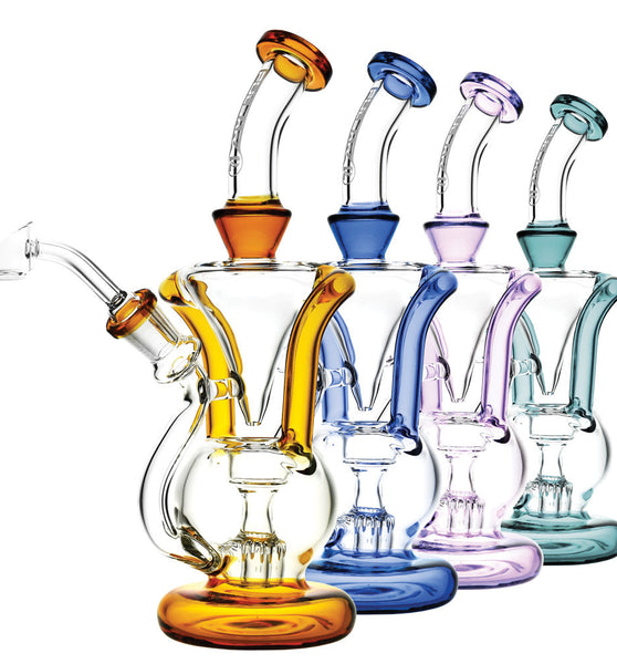 Pulsar Gravity Ball Rig Recycler - 9.5" / 14mm F / Colors Vary