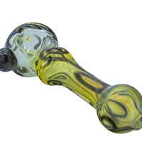 LA Pipes "Painted Warrior Spoon" Glass Pipe