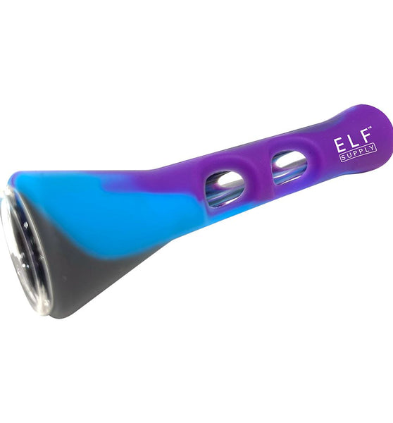 ELF Supply Silicone and Glass Chillum - 3.25" / 6ct