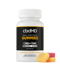 CbdMD Full Spectrum CBD Gummies - Tropical Mix