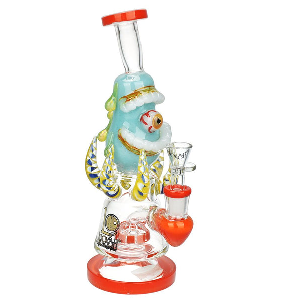 Lookah Glass Evil Eye Water Pipe - 9.75" / 14mm F