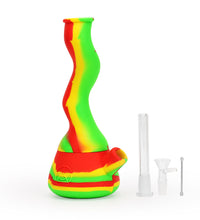 Ritual - 10'' Wavy Silicone Beaker - Rasta