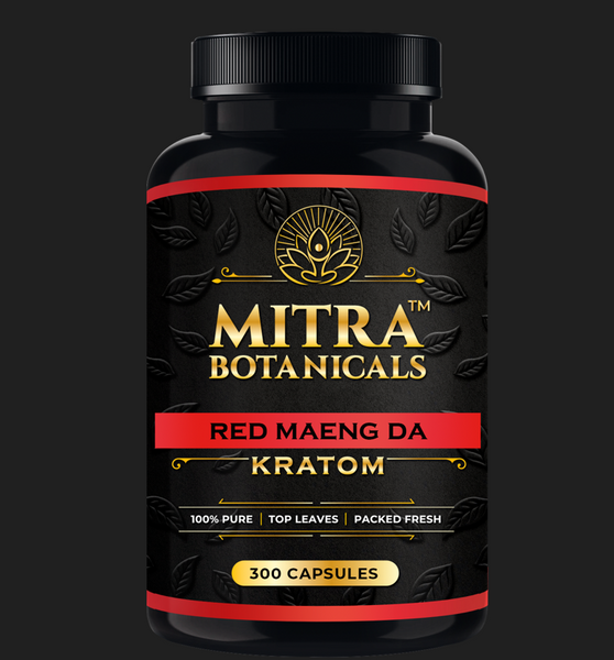 Mitra Botanicals Red Maeng Da – Kratom (300 Capsules)