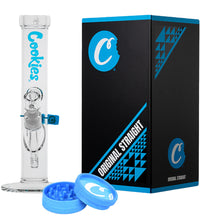 Cookies Original Straight Tube Glass Water Pipe | 13.25" | 14mm F