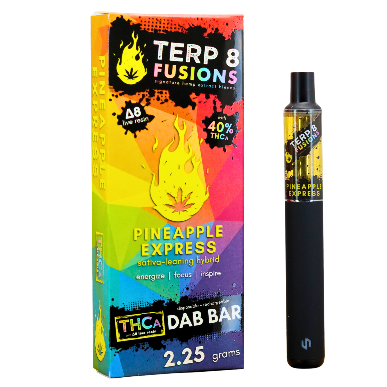 2.25-Gram Pineapple Express THCA + D8 Live Resin Disposable Dab Bar