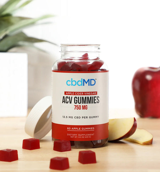 cbdMD CBD Apple Cider Vinegar Gummies - 750MG, 60ct