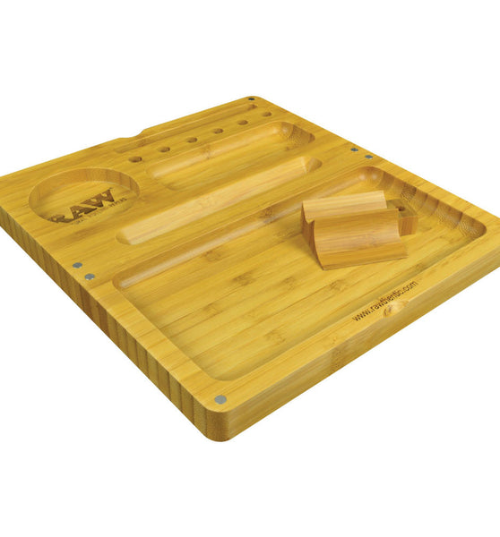 RAW Backflip Magnetic Bamboo Rolling Tray