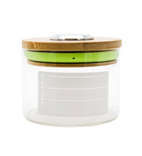 Stashlogix Bamboo Lid SmartJar w/ Analogue Humidity Sensor