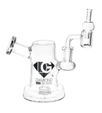 Diamond Glass Jug Mini Dab Rig - 6" / 14mm F